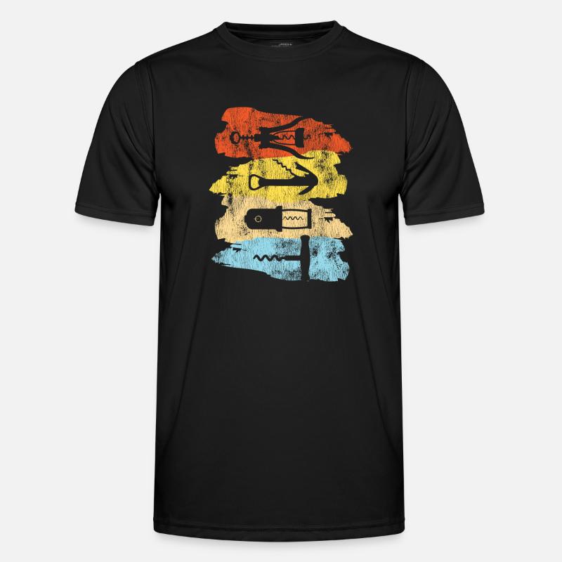 Sommelier Wine Drinking Tasting Männer Funktions-T-Shirt