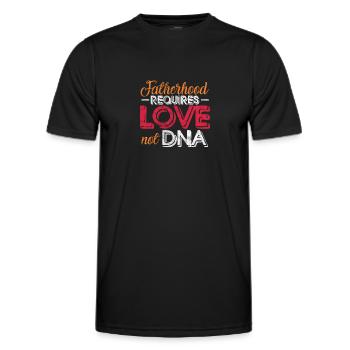 Stiefvater - Männer Funktions-T-Shirt - Schwarz - Vorne - AI Model Male 178 dark (178cm)