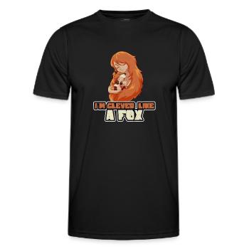 Roux Gingembre Cheveux Roux Drôle Gingembre Cheveux Renard - T-shirt sport Homme - noir - Devant - AI Model Male 178 dark (178cm)