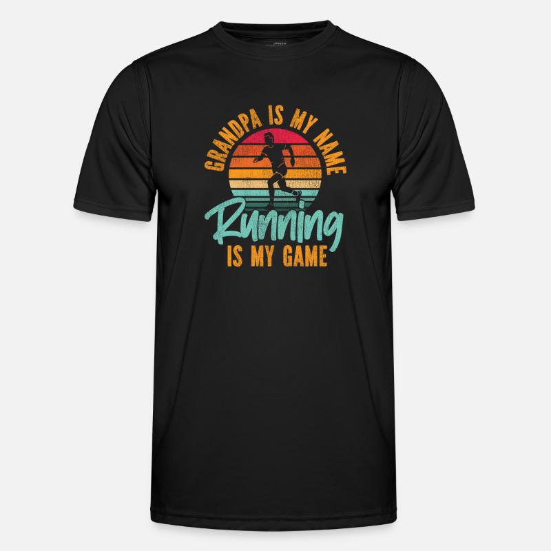 Running Runner Half Marathon - Men's Functional T-Shirt - black