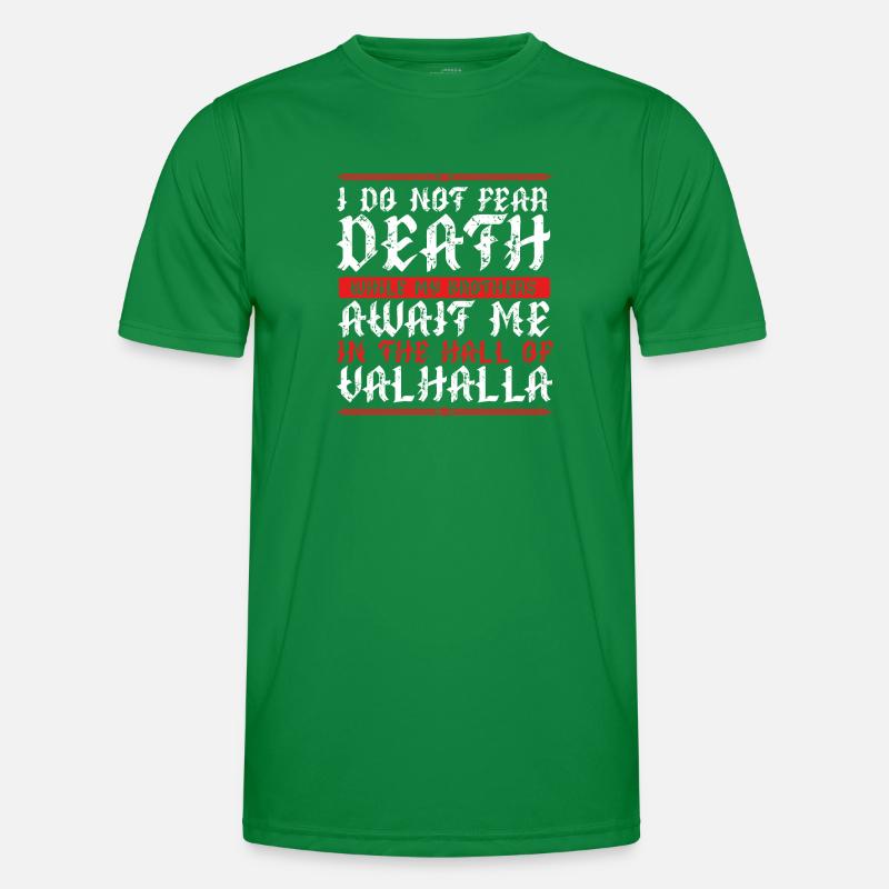 Erwarte Mich In Walhalla Männer Funktions-T-Shirt