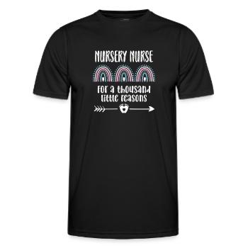 Stolze Neugeborenen-Krankenschwester Geschenk - Männer Funktions-T-Shirt - Schwarz - Vorne - AI Model Male 178 dark (178cm)
