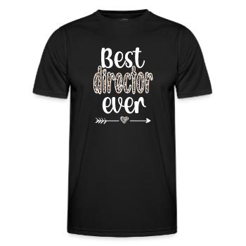 Best Director Gift Director Appreciation - Men's Functional T-Shirt - black - Front - AI Model Male 178 dark (178cm)