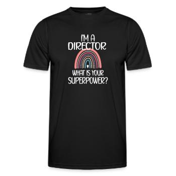 Proud Director Gift Director Appreciation - Men's Functional T-Shirt - black - Front - AI Model Male 178 dark (178cm)