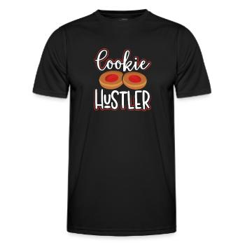 Cool Cookie hustler - Men's Functional T-Shirt - black - Front - AI Model Male 178 dark (178cm)