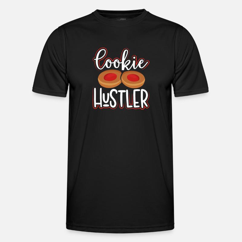 Cooler Cookie hustler - Männer Funktions-T-Shirt - Schwarz