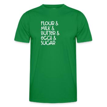 Recette de cuisson - T-shirt sport Homme - vert - Devant - AI Model Male 178 dark (178cm)