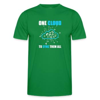 Administrateur Cloud Devops - T-shirt sport Homme - vert - Devant - AI Model Male 178 dark (178cm)