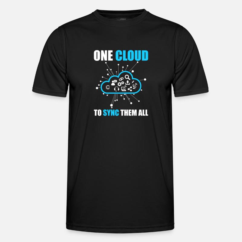 Administrateur Cloud Devops - T-shirt sport Homme - noir