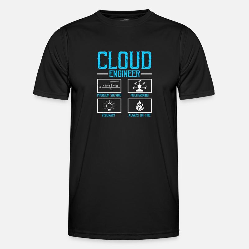 Cloud-Administrator Cloud-Devops - Männer Funktions-T-Shirt - Schwarz