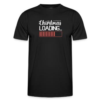 Christmas Loding Norwegian Pattern - Men's Functional T-Shirt - black - Front - AI Model Male 178 dark (178cm)