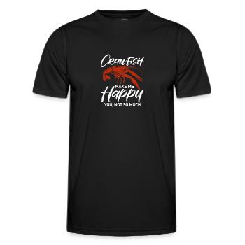 Languste - Männer Funktions-T-Shirt - Schwarz - Vorne - AI Model Male 178 dark (178cm)