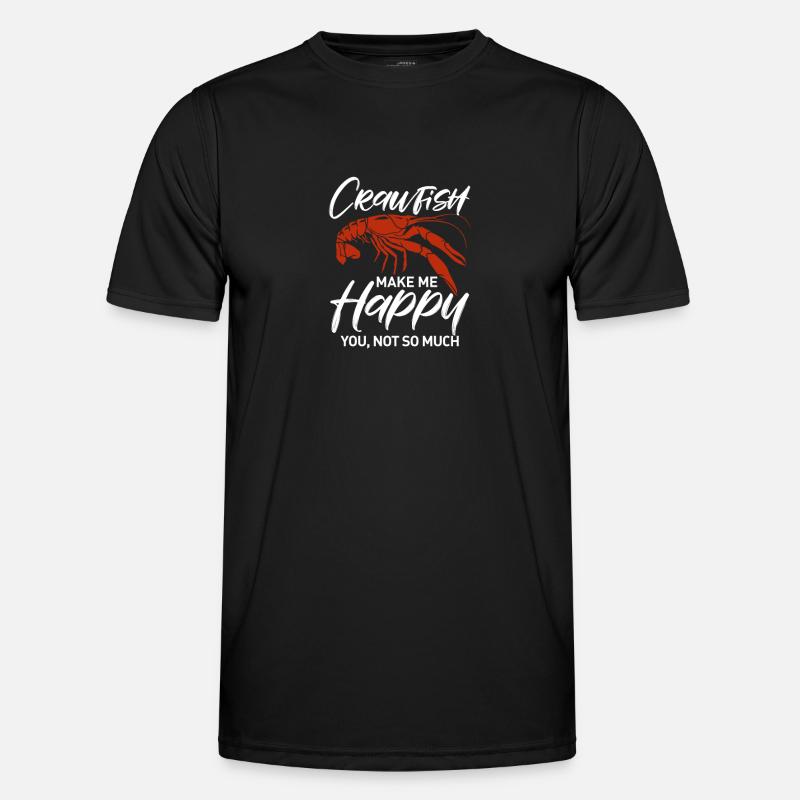 Languste - Männer Funktions-T-Shirt - Schwarz