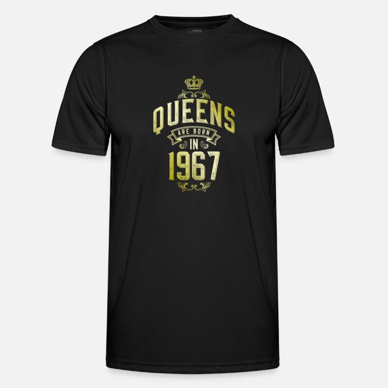 Queens born in 1967 - Men's Functional T-Shirt - black
