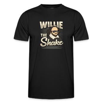 Willi the Shake Shakespeare Littérature - T-shirt sport Homme - noir - Devant - AI Model Male 178 dark (178cm)