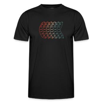 Colourful Bratwurst - Men's Functional T-Shirt - black - Front - AI Model Male 178 dark (178cm)