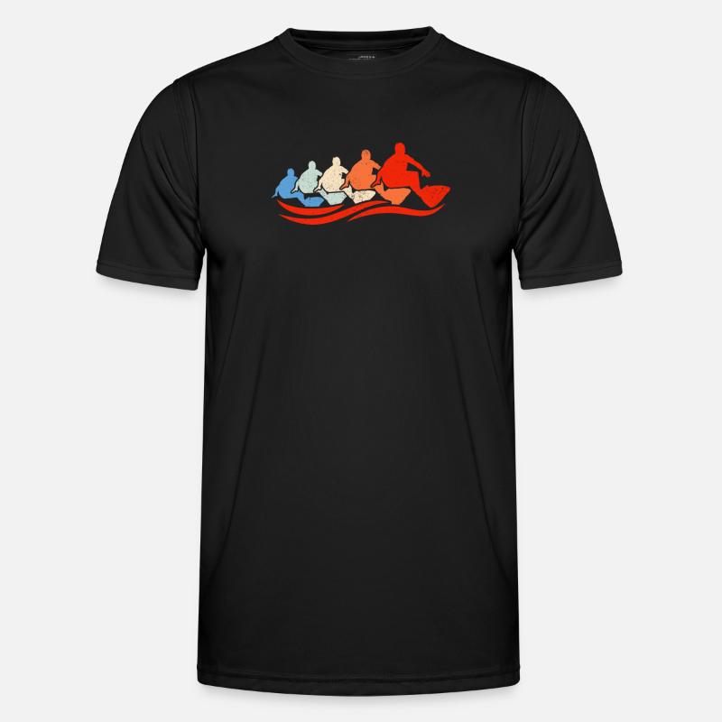 Surfing Group Retro Surfers - Men's Functional T-Shirt - black