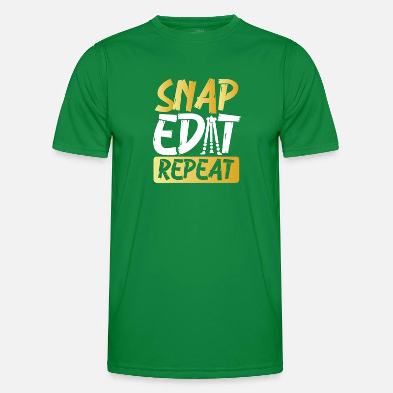 Snap Edit Repeat Men's Functional T-Shirt