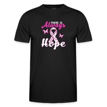 Immer Hoffnung - Männer Funktions-T-Shirt - Schwarz - Vorne - AI Model Male 178 dark (178cm)