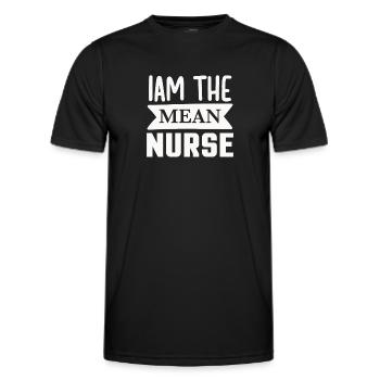 Je suis l’infirmière méchante - T-shirt sport Homme - noir - Devant - AI Model Male 178 dark (178cm)