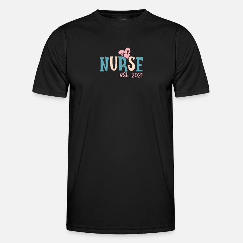 KRANKENSCHWESTER Pflegerin Männer Funktions-T-Shirt