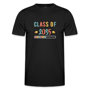 Classe de 2035 Premier jour d’école Grandir avec moi - T-shirt sport Homme - noir - Devant - AI Model Male 178 dark (178cm)