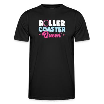 Roller Coaster Roller Coaster - Men's Functional T-Shirt - black - Front - AI Model Male 178 dark (178cm)