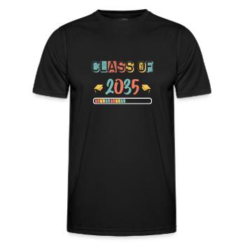 Classe de 2035 Premier jour d’école Grandir avec moi - T-shirt sport Homme - noir - Devant - AI Model Male 178 dark (178cm)