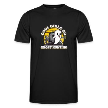Les filles cool vont à la chasse aux fantômes - T-shirt sport Homme - noir - Devant - AI Model Male 178 dark (178cm)