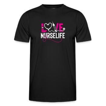 Dear Nurse - Men's Functional T-Shirt - black - Front - AI Model Male 178 dark (178cm)