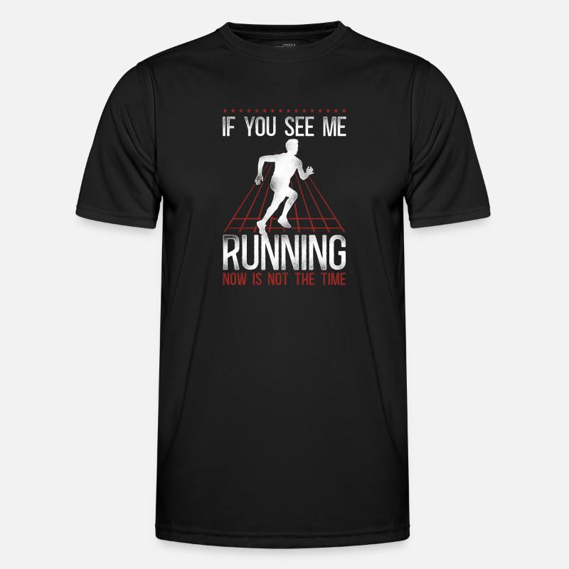 Running Runner Half Marathon - Men's Functional T-Shirt - black