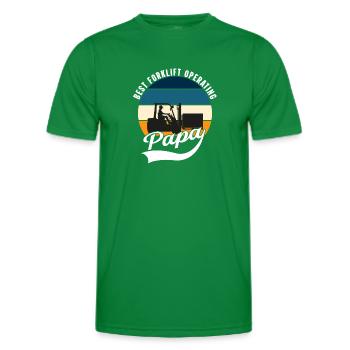 Lagerarbeiter Warenhaus Gabelstaplerfahrer - Männer Funktions-T-Shirt - Kelly Green - Vorne - AI Model Male 178 dark (178cm)