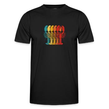 Languste - Männer Funktions-T-Shirt - Schwarz - Vorne - AI Model Male 178 dark (178cm)