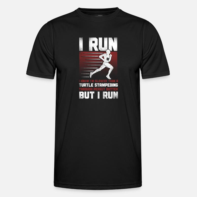 Running Runner Half Marathon - Männer Funktions-T-Shirt - Schwarz