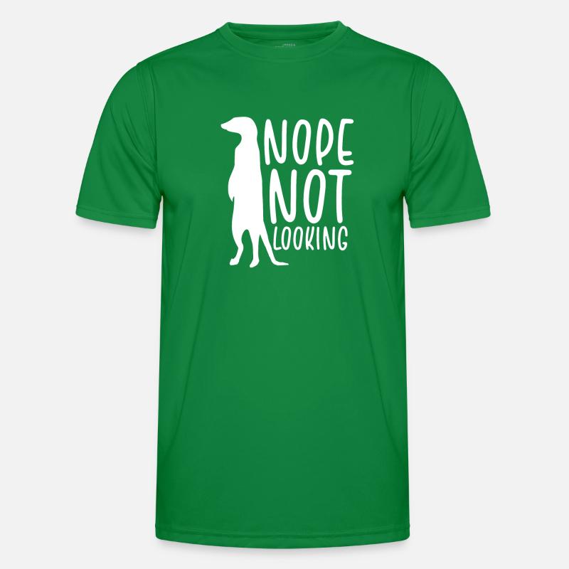 Erdmännchen Schaut Nicht Männer Funktions-T-Shirt