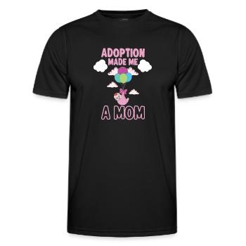 Lustige Adoptions-adoptions-tagesgeschenke - Männer Funktions-T-Shirt - Schwarz - Vorne - AI Model Male 178 dark (178cm)
