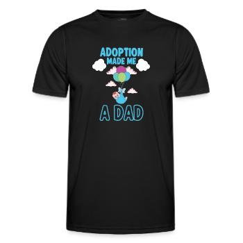Lustige Adoptions-adoptions-tagesgeschenke - Männer Funktions-T-Shirt - Schwarz - Vorne - AI Model Male 178 dark (178cm)