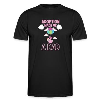 Lustige Adoptions-adoptions-tagesgeschenke - Männer Funktions-T-Shirt - Schwarz - Vorne - AI Model Male 178 dark (178cm)