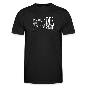 Der Smutje - Männer Funktions-T-Shirt - Schwarz - Vorne - AI Model Male 178 dark (178cm)