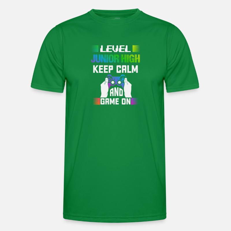 Level JUNIOR HIGH keep calm and game on Men's Functional T-Shirt