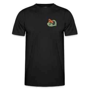 Pfeilgiftfrosch I Kröte Frosch Motiv für Amphibien - Männer Funktions-T-Shirt - Schwarz - Vorne - AI Model Male 178 dark (178cm)