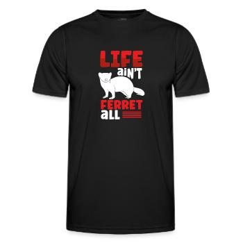 Vie de furet - T-shirt sport Homme - noir - Devant - AI Model Male 178 dark (178cm)