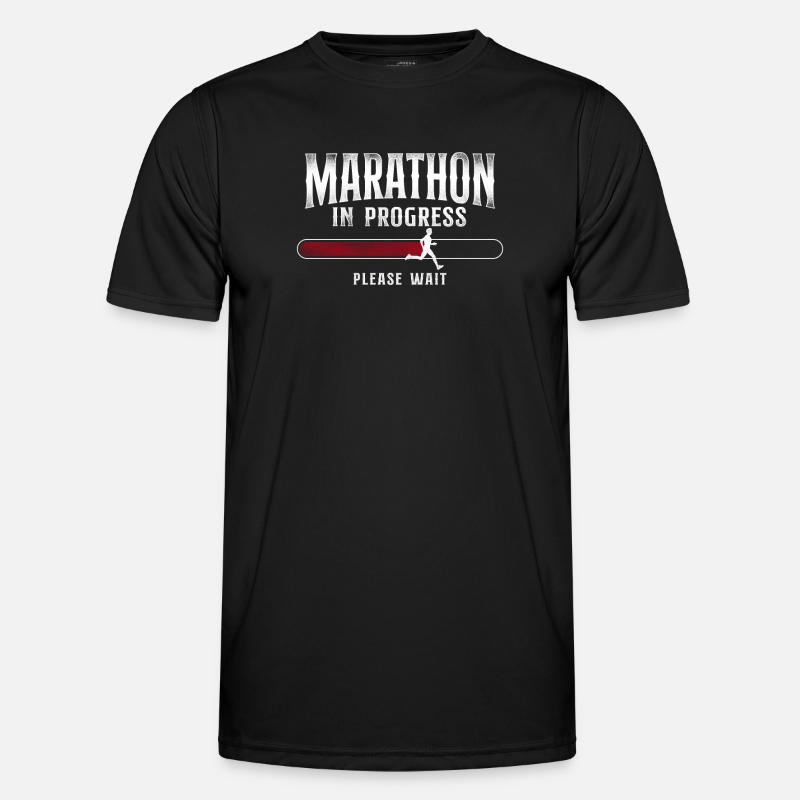 Running Runner Half Marathon - Männer Funktions-T-Shirt - Schwarz