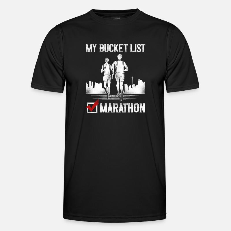 Running Runner Half Marathon - Männer Funktions-T-Shirt - Schwarz