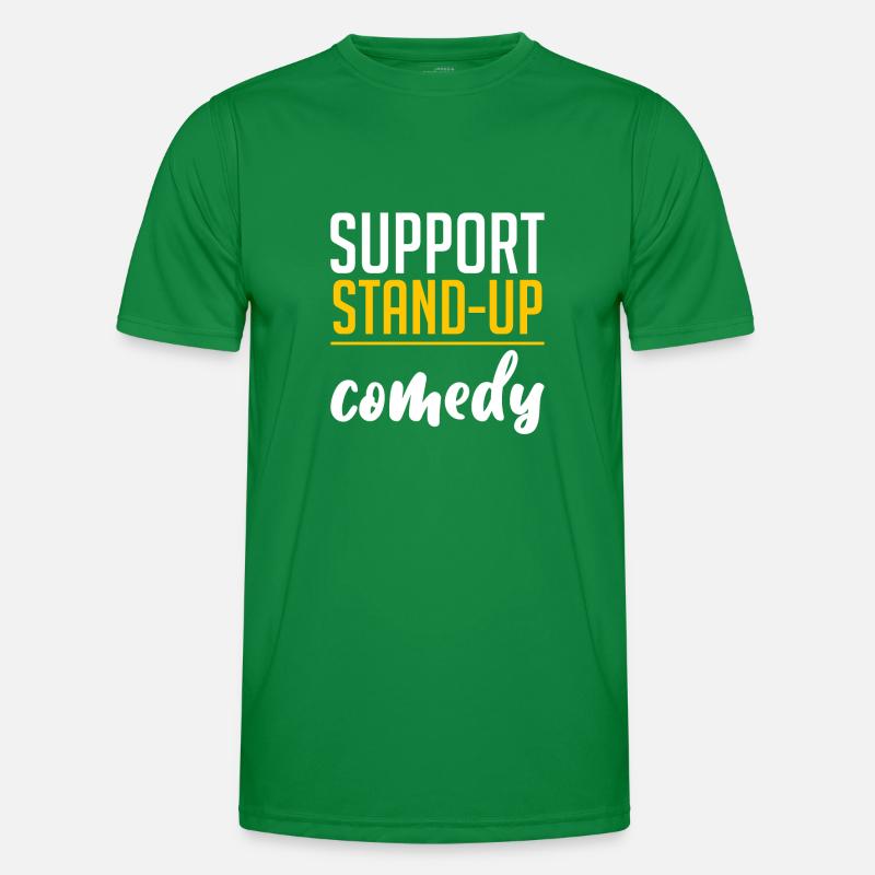 Support Stand Up Comedy 4 Männer Funktions-T-Shirt