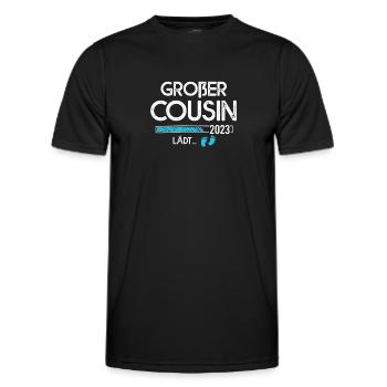 Un cousin invite - T-shirt sport Homme - noir - Devant - AI Model Male 178 dark (178cm)