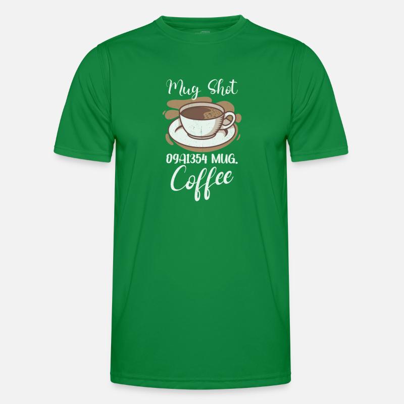 Coffee Lover Caffeine Molecule Java Latte Espresso Männer Funktions-T-Shirt