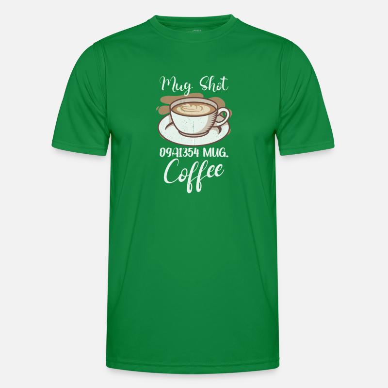 Coffee Lover Caffeine Molecule Java Latte Espresso Männer Funktions-T-Shirt