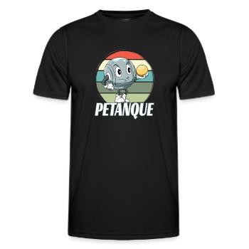 Kugelspiel Petanque Treffer Petanque Spieler - Männer Funktions-T-Shirt - Schwarz - Vorne - AI Model Male 178 dark (178cm)