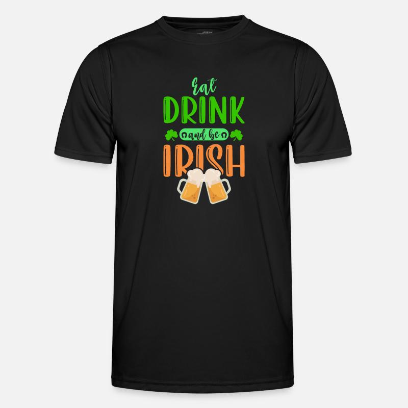 Irisch St. Patricks day - Männer Funktions-T-Shirt - Schwarz